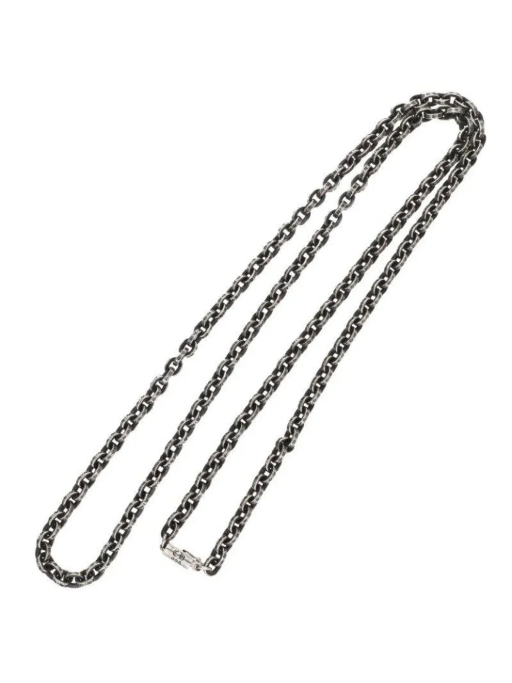 Chrome Hearts Paper Chain 30 Silver Necklace